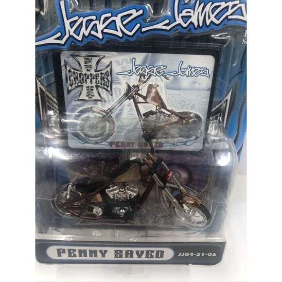 Muscle Machines WCC Jesse James "Penny Saved" 1:31 Scale Motorcycle NIB. Read - Picture 2 of 15